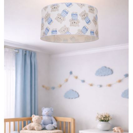 Candeeiro de tecto infantil KIDS ROOM 1xE27/60W/230V Ø 40 cm ursinho