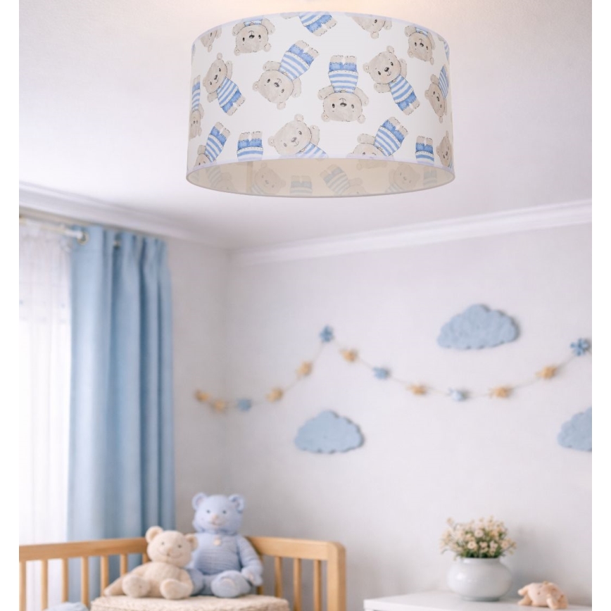 Candeeiro de tecto infantil KIDS ROOM 1xE27/60W/230V Ø 40 cm ursinho