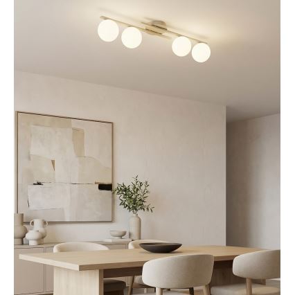 Candeeiro de tecto KAIRO 4xE14/10W/230V bege