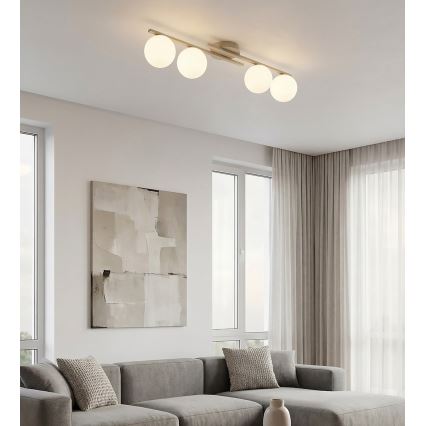 Candeeiro de tecto KAIRO 4xE14/10W/230V bege