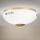 Candeeiro de tecto LANDHAUS 1xE27/60W/230V Ø 21 cm latão/branco/azul