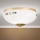 Candeeiro de tecto LANDHAUS 1xE27/60W/230V Ø 21 cm latão/branco/verde