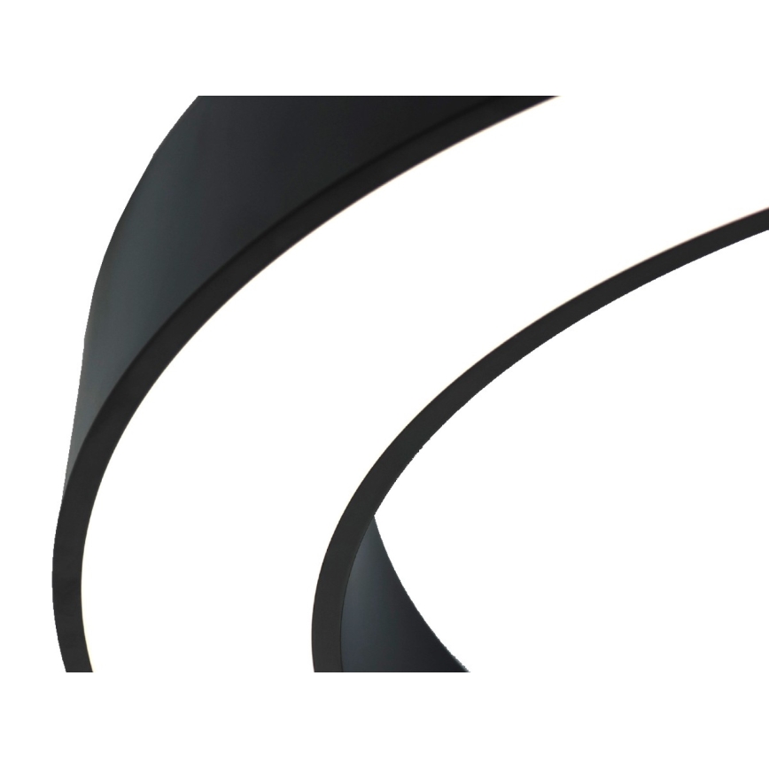 Candeeiro de tecto LED/100W/230V 3000/4000/6500K Ø 100 cm preto