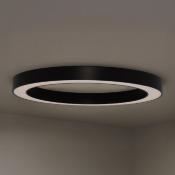 Candeeiro de tecto LED 115 W, 230 V, 3000/4000/6500 K, Ø 120 cm, preto
