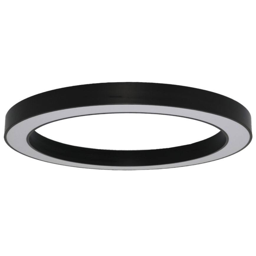 Candeeiro de tecto LED 115 W, 230 V, 3000/4000/6500 K, Ø 120 cm, preto