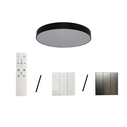 Candeeiro de tecto LED/135W/230V 3000/4000/6500K Ø 80 cm preto