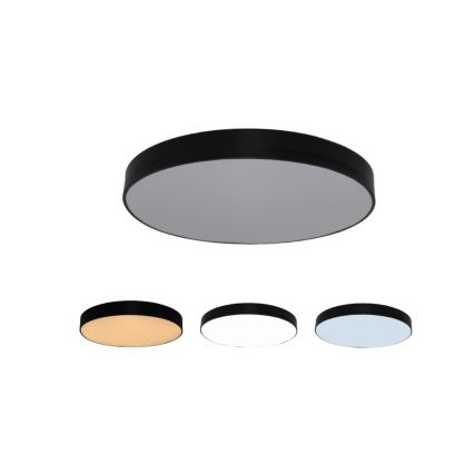 Candeeiro de tecto LED/135W/230V 3000/4000/6500K Ø 80 cm preto