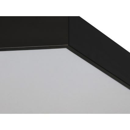 Candeeiro de tecto LED/135W/230V 3000/4000/6500K Ø 80 cm preto