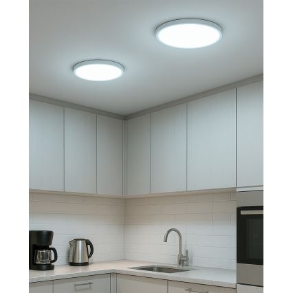 Candeeiro de tecto LED/18W/230V 3000/4000/6500K Ø 23 cm branco