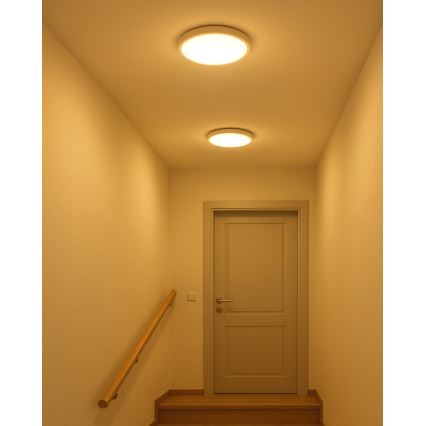 Candeeiro de tecto LED/18W/230V 3000/4000/6500K Ø 23 cm branco
