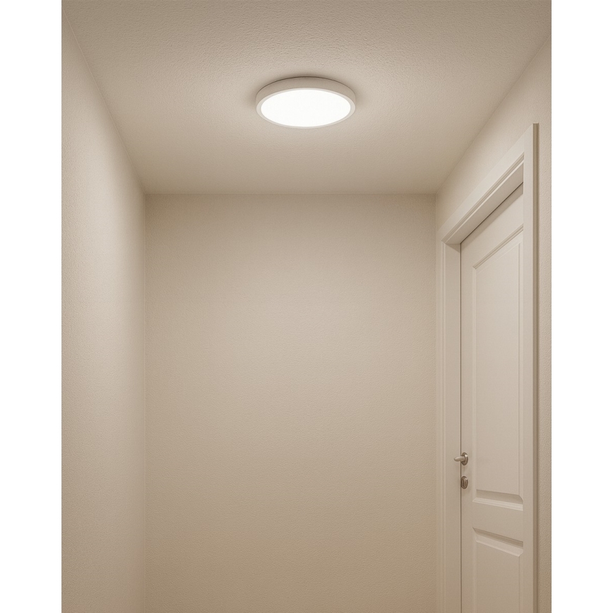 Candeeiro de tecto LED/18W/230V 3000/4000/6500K Ø 23 cm branco