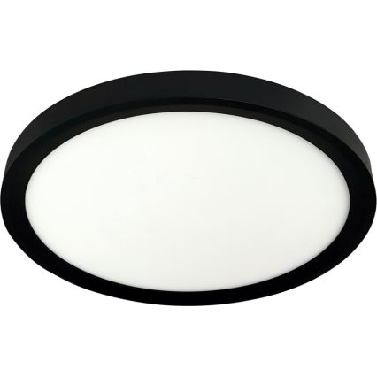 Candeeiro de tecto LED/18W/230V 3000/4000/6500K Ø 23 cm preto