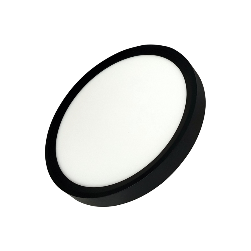 Candeeiro de tecto LED/18W/230V 3000/4000/6500K Ø 23 cm preto