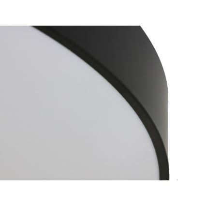 Candeeiro de tecto LED/200W/230V 3000/4000/6500K Ø 100 cm preto