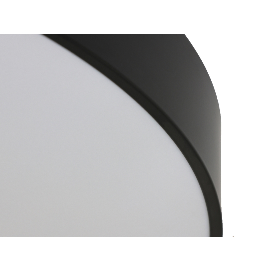 Candeeiro de tecto LED/200W/230V 3000/4000/6500K Ø 100 cm preto