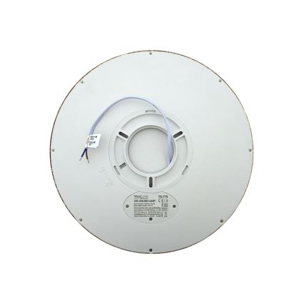 Candeeiro de tecto LED/24W/230V 3000/4000/6500K Ø 30 cm castanho