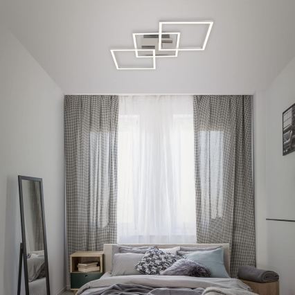 Candeeiro de tecto LED/33W/230V 3000K cromo mate