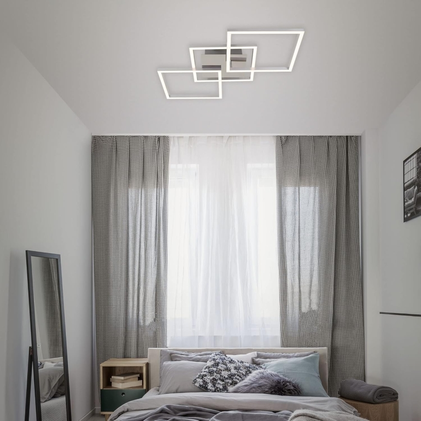 Candeeiro de tecto LED/33W/230V 3000K cromo mate
