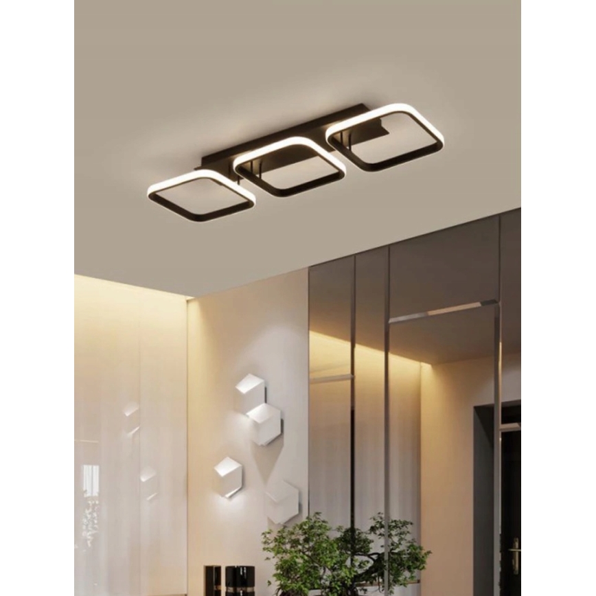 Candeeiro de tecto LED/33W/230V preto