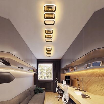 Candeeiro de tecto LED/33W/230V preto
