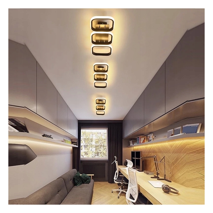 Candeeiro de tecto LED/33W/230V preto