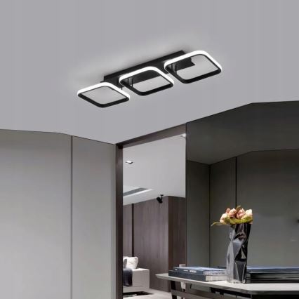 Candeeiro de tecto LED/33W/230V preto