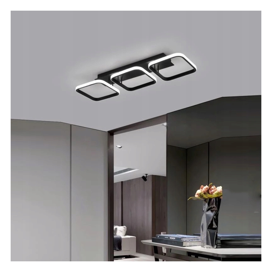 Candeeiro de tecto LED/33W/230V preto