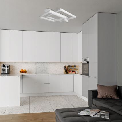 Candeeiro de tecto LED/38W/230V + 1xGU10/30W branco