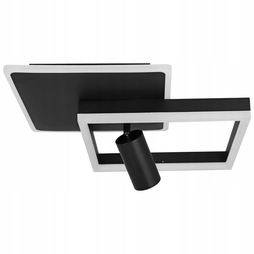 Candeeiro de tecto LED/38W/230V + 1xGU10/30W preto