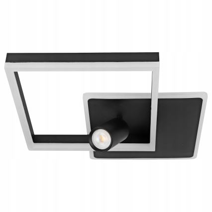 Candeeiro de tecto LED/38W/230V + 1xGU10/30W preto