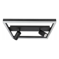 Candeeiro de tecto LED/38W/230V + 2xGU10/30W preto