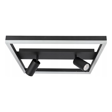 Candeeiro de tecto LED/38W/230V + 2xGU10/30W preto