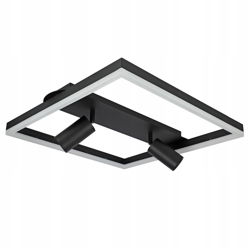 Candeeiro de tecto LED/38W/230V + 2xGU10/30W preto