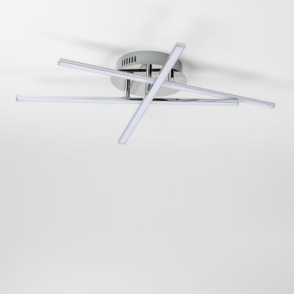 Candeeiro de tecto LED 3xLED/3W/230V cromo brilhante