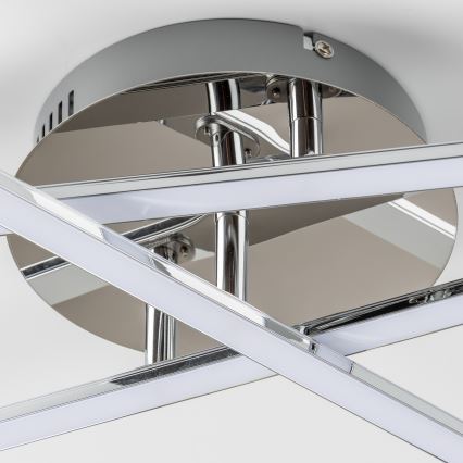 Candeeiro de tecto LED 3xLED/3W/230V cromo brilhante