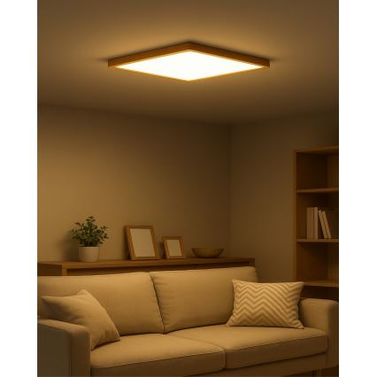 Candeeiro de tecto LED/40W/230V 3000/4000/6500K 50x50 cm bege