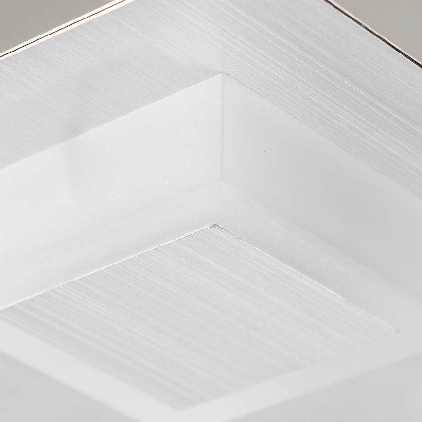 Candeeiro de tecto LED 4xLED/5W/230V 3000K 28x28 cm cromado fosco