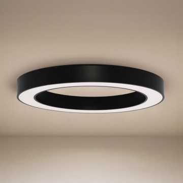 Candeeiro de tecto LED/80W/230V 3000/4000/6500K Ø 80 cm preto