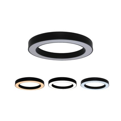 Candeeiro de tecto LED/80W/230V 3000/4000/6500K Ø 80 cm preto