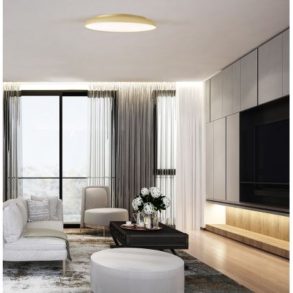 Candeeiro de tecto LED ART LED/40W/230V dourado