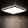 Candeeiro de tecto LED AZPO 22W/230V 3000/4000/6000K 42x42 cm IP54 preto