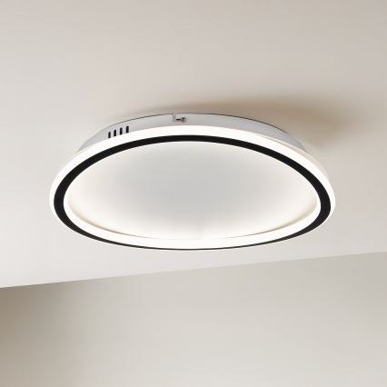 Candeeiro de tecto LED CALI LED/30W/230V, diâmetro 40 cm, preto
