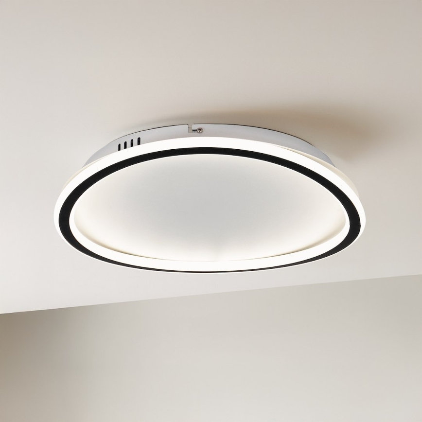 Candeeiro de tecto LED CALI LED/30W/230V, diâmetro 40 cm, preto