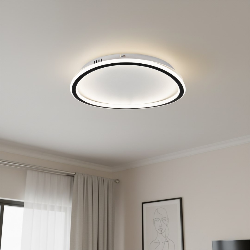 Candeeiro de tecto LED CALI LED/30W/230V, diâmetro 40 cm, preto