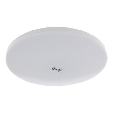 Candeeiro de tecto LED com sensor de crepúsculo e de movimento MORETTI LED/24W/230V Ø 30 cm IP40 6500K