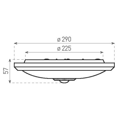 Luminária de teto LED com sensores de movimento e de crepúsculo e módulo de emergência MANA LED/16W/230V 1500 mAh Ø 29 cm branca