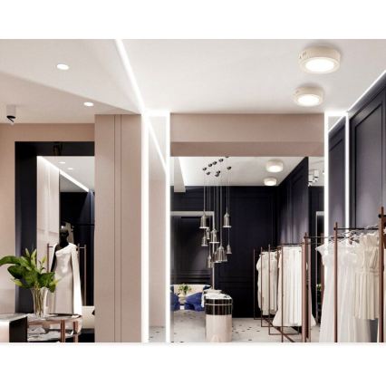 Candeeiro de tecto LED DIEGO LED/12W/230V 4000K IP40 Ø 16,5 cm branco