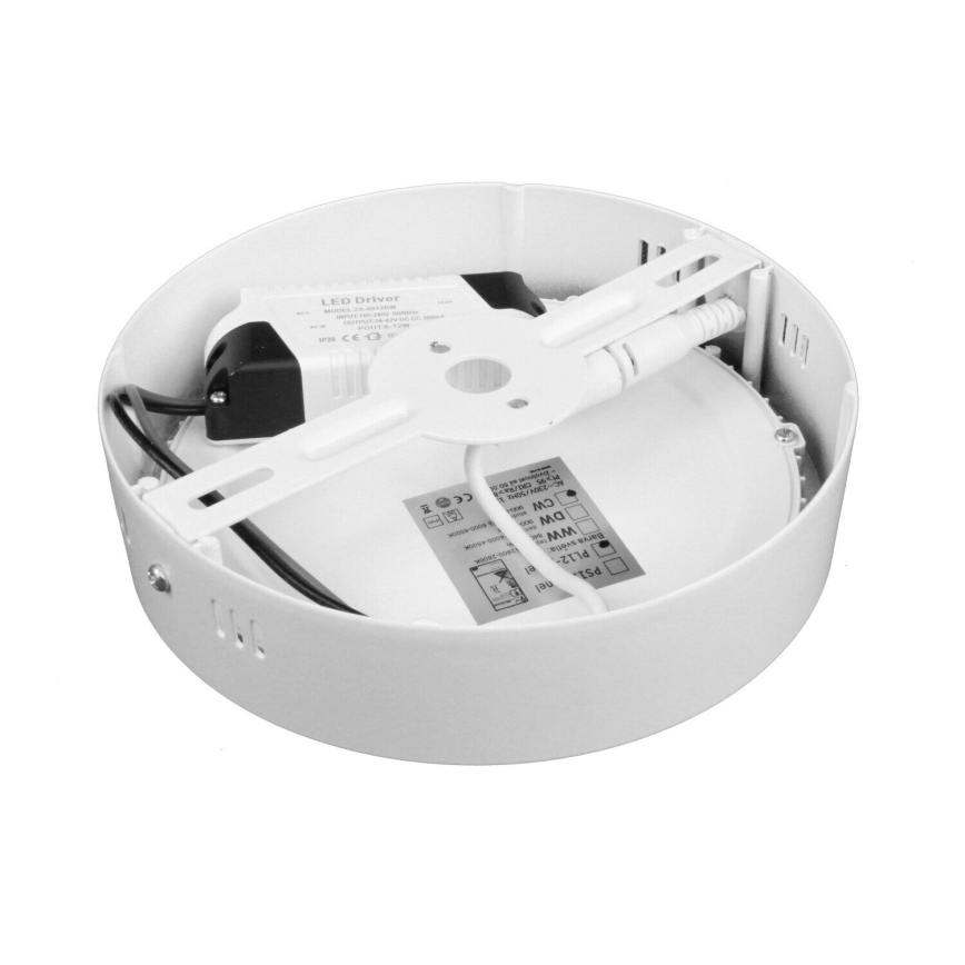 Candeeiro de tecto LED DIEGO LED/12W/230V 4000K IP40 Ø 16,5 cm branco