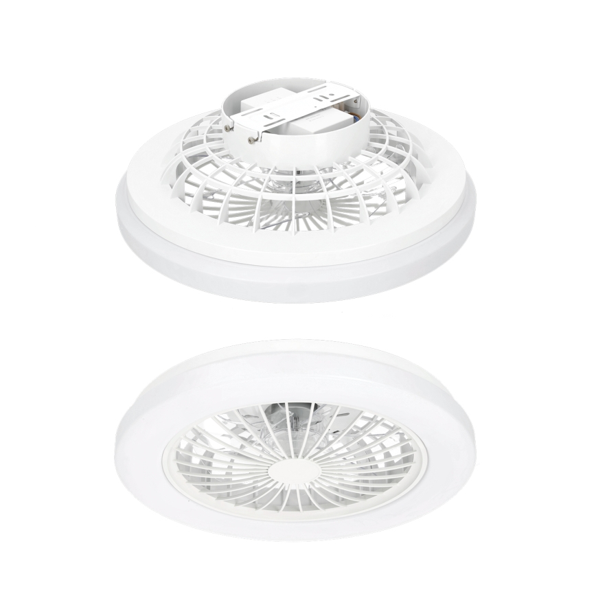 Candeeiro de tecto LED dimerizável com ventilador VENTELUX LED/24W/230V 3000/4000/6500K Ø 45 cm branco + comando remoto