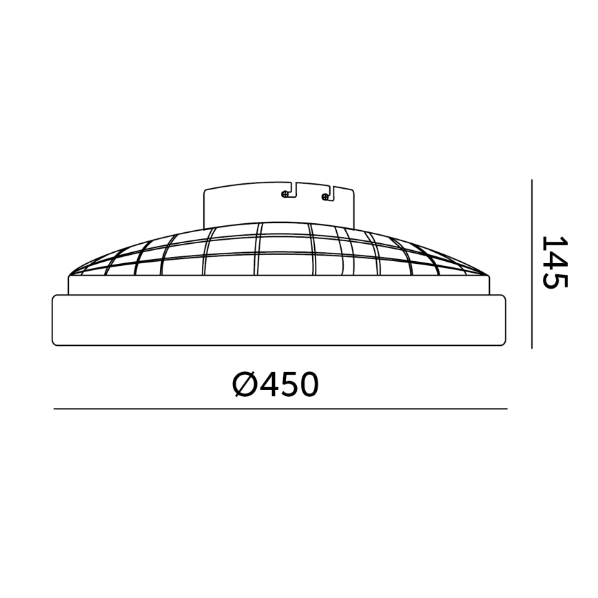 Candeeiro de tecto LED dimerizável com ventilador VENTELUX LED/24W/230V 3000/4000/6500K Ø 45 cm branco + comando remoto